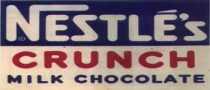 Nestlé Crunch, an early wrapper look