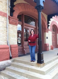 In front of the Woostock Opera House, May 2014